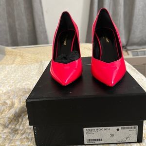 Pink ysl pumps